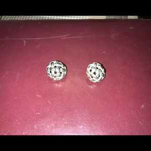 GIVENCHY pierced earrings.  3/4 in. Diameter.
